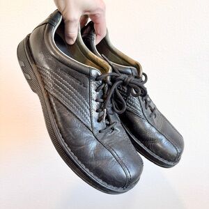 Merrell World Compass Black Leather Lace Up Comfort Walking Shoes Men’s 10.5